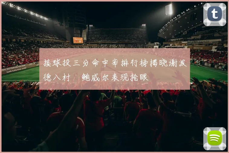 接球投三分命中率排行榜揭晓谢泼德八村塁鲍威尔表现抢眼
